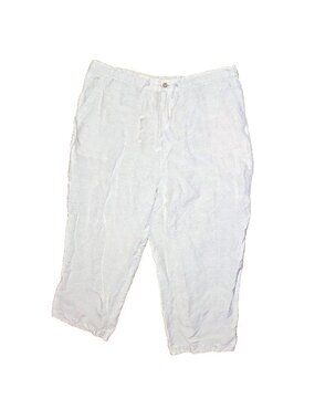 Cubavera Men’s Tan Linen Blend Drawstring Pants XXL Casual Relaxed Fit Pockets